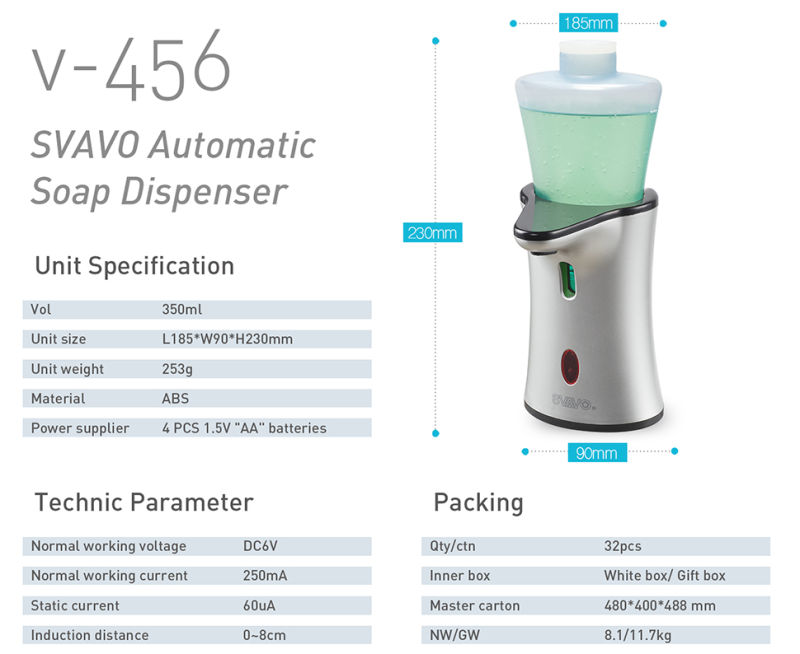 Auto-Induction Small Size Home Use Sensor Dispenser