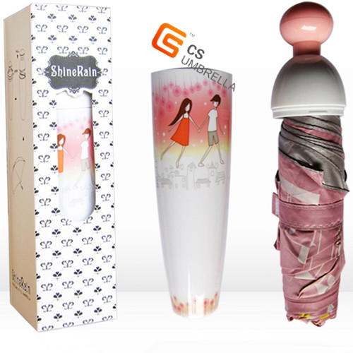 Lovely Print Perfume Bottle Umbrella (YS-3FB02A)