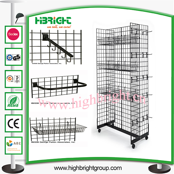 Supermarket Steel Wire Display Shelf