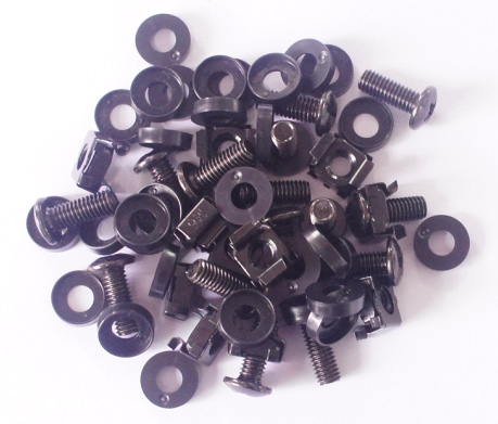 RoHS Certificated Network Cabling Accessories Screw Cage Nut Kits