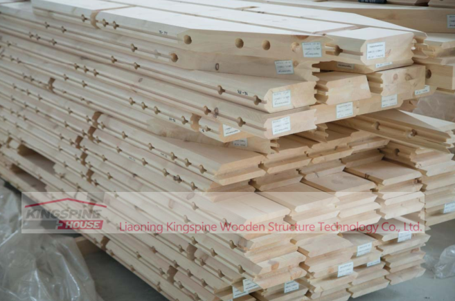 Glued Laminated Timber for wooden villa pine spruce