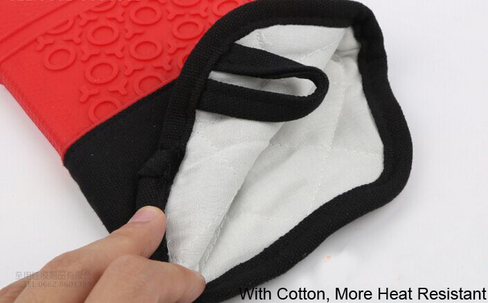 Heat Resistant Glove Thicker and Longer Silicone Glove FDA Approved Sg09