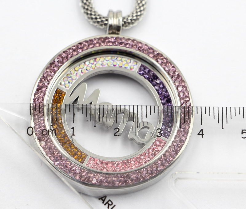 High Quality 316L Surgical Stainless Steel Locket Pendant with Mama Coin Inside