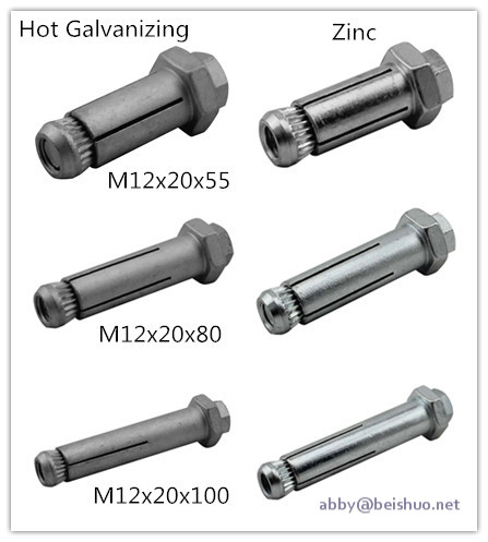 M12 Expansion Bolt Boxbolt for Structural Steel