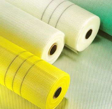 white fiberglass mesh