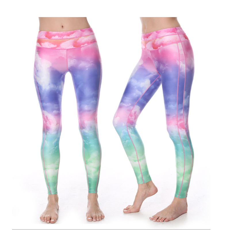 Customized Sublimation Wholesale Wearing Yoga Tights Compression Pants Women