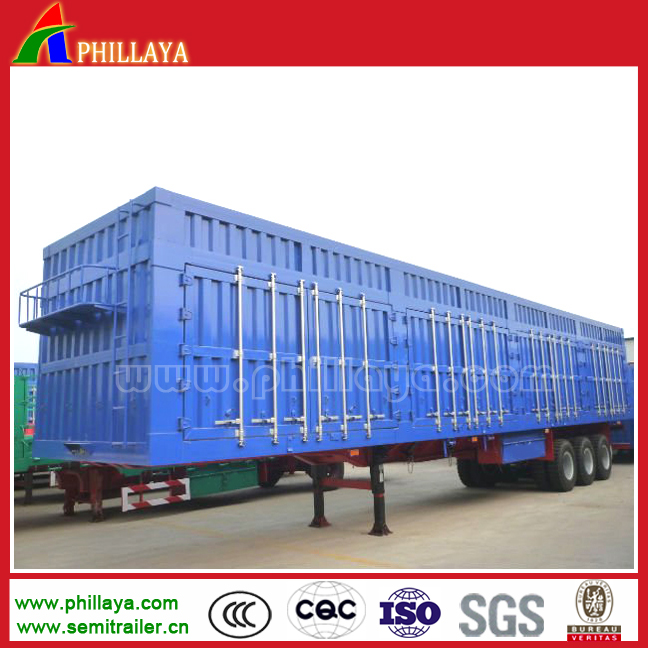 Side Wall Steel / Curtain Optional Truck Semi Box Trailer