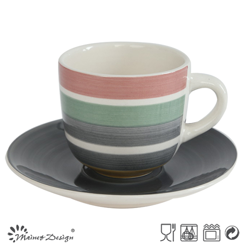 30PCS Dinnerware Set Hand Painted Shinny Glaze Colorful Design