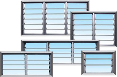 Foncci Foldable Glass Louver Window (W-LV38)