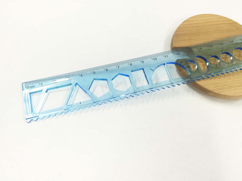 Shape Plastic Ruler for Office and School Stationery Use