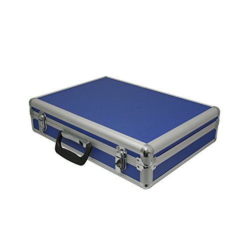 Blue Aluminium Hard Briefcase for Business Travel