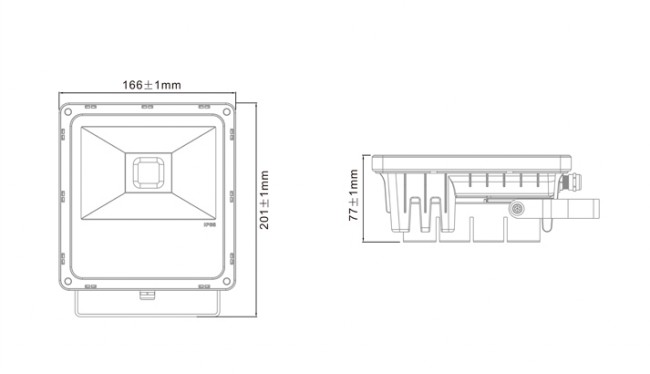 Hot-Selling 20W LED Floodlight Bridgelux LED Waterproof Outdoor