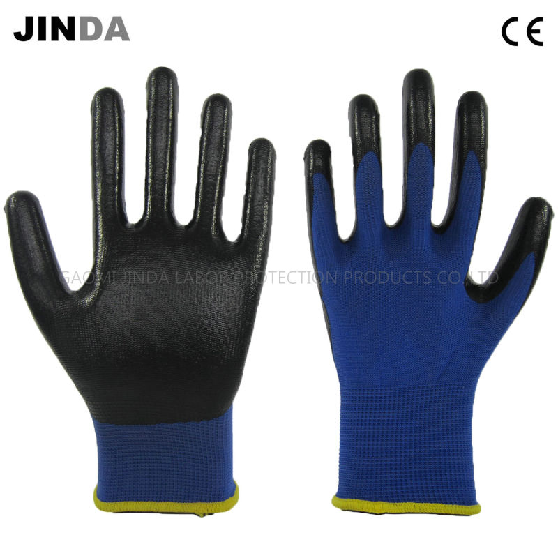 Nitrile Coated Industrial Labor Protective Safety Gloves (NS005)