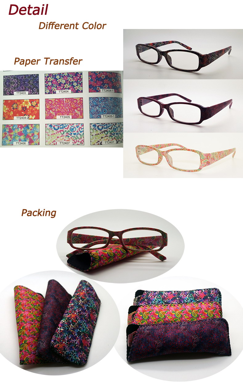 Top Sales Paper Transfer Reading Glasses with Pouch (MRP504197)