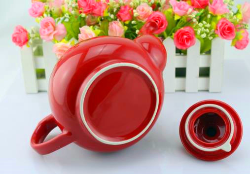 Big Capacity Colorful design SGS Certificate Ceramic Tea Pot