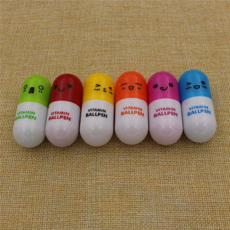 Promotional Custom Plastic Retractable Pill Ball Point Pen