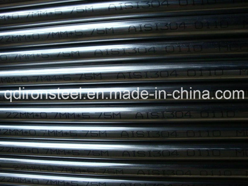 TP304 Welded Stainless Steel Pipe by ASTM A312