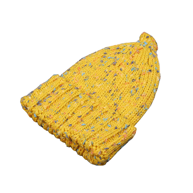 Children Baby Kids Autumn Winter Warm Knitted Caps Turnover Eyelash Yarn Beanie Hat (HW624)