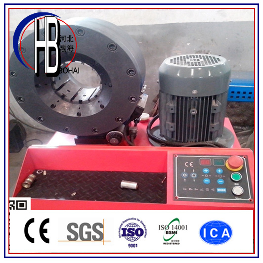 Automatic Ce ISO 1/8-2'' 4sp Steel Wire Braided Hose Crimping Machine with Quick Change Tool