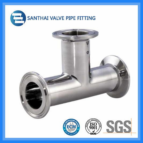 3A DIN Standard Top Quality Professional Ss304/316L Sanitary Tee