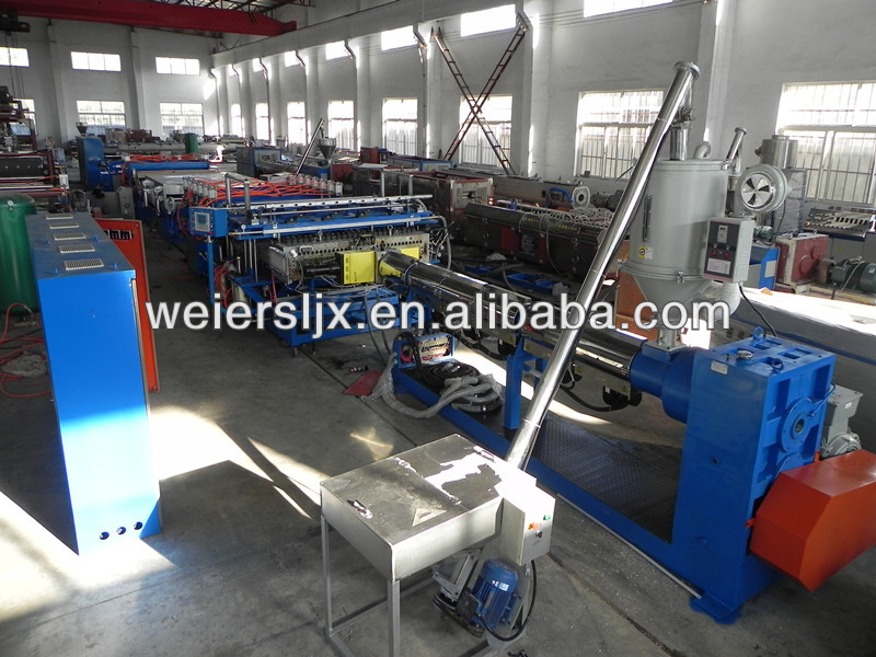 Width 1220mm PP/PE Hollow Corrugated Sheet Extrusion Line