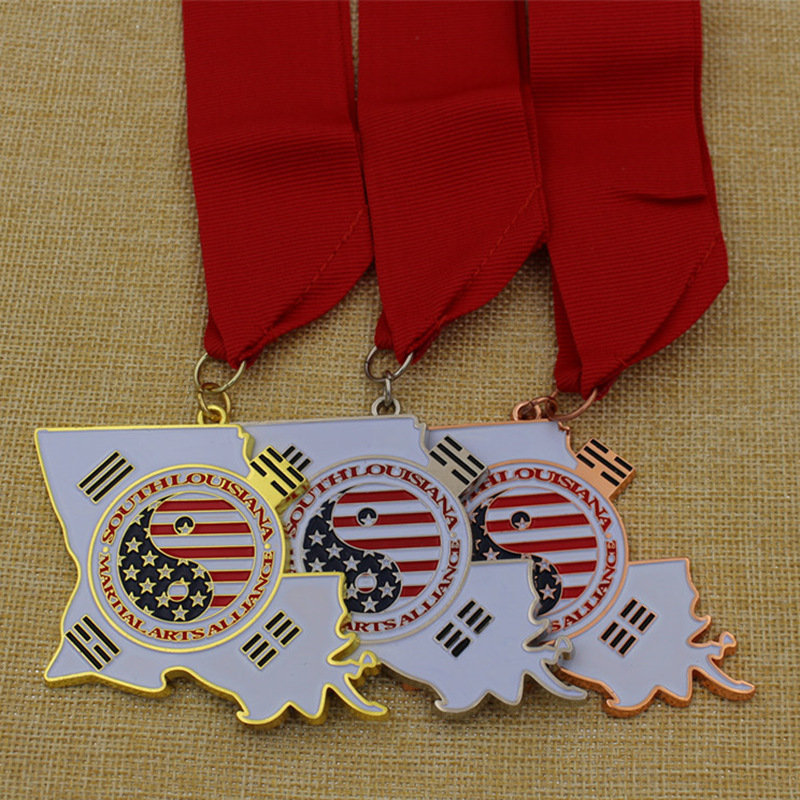 High Polished Medallion Metal School Award Karate Sports Marathon Run Medal