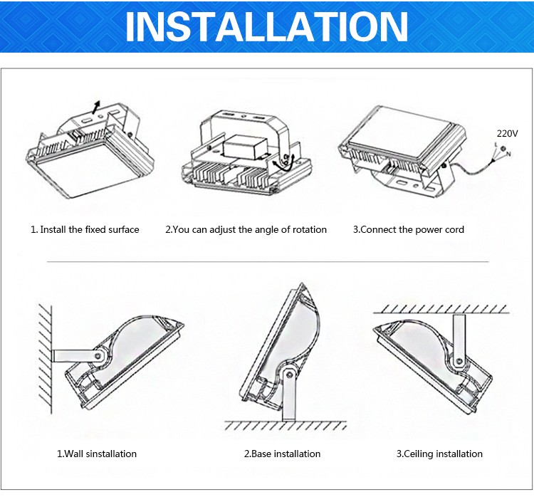 Slim Floodlight 10W Dimmable Outdoor LED Flood Light