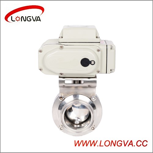 Ss Threaded Butterfly Valve with Aluminum Actuator