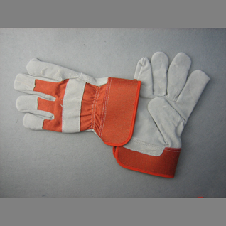 Cow Split Leather Half Lined Full Palm Working Glove