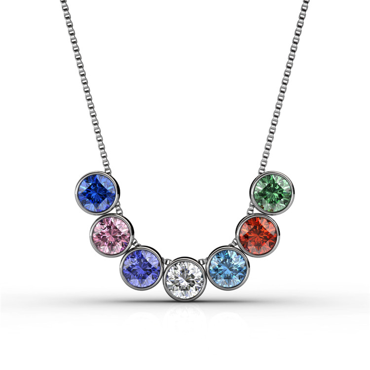 Destiny Jewellery Crystal From Swarovski 7 Days Set Pendant & Necklace