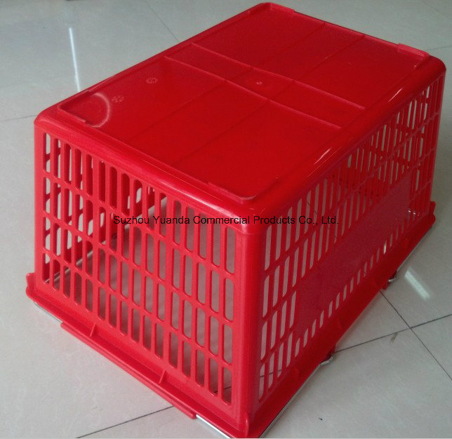 Double Metal Handle Supermarket/Shopping Basket with New PP Material