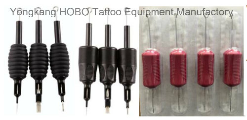 Cheap Combo Style Products Red Tattoo Grips with Needles Supplies