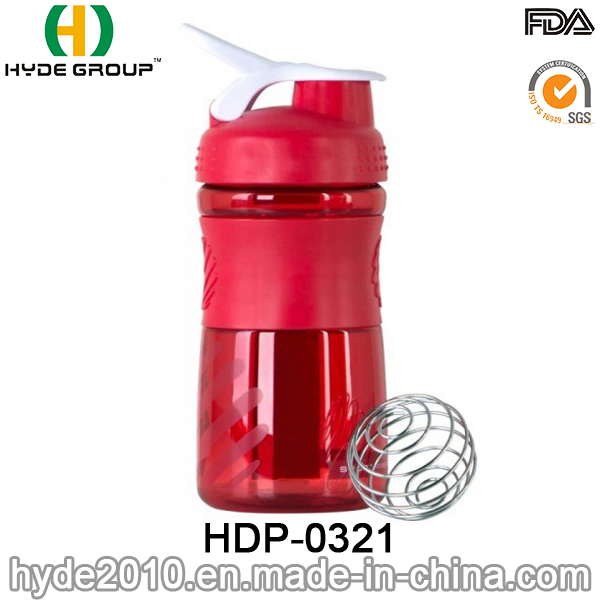 500ml Tritan Material Plastic Blender Shaker Bottle, Plastic Protein Shaker Bottle (HDP-0321)