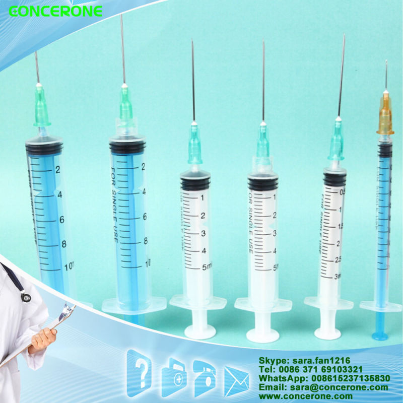 Medical Plastic Disposable Syringes for Single Use (1ml -200ml)