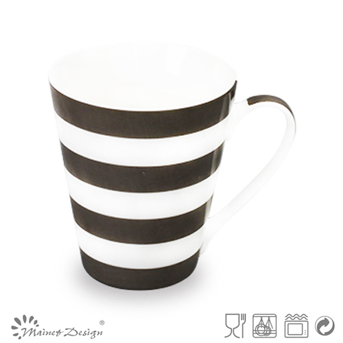 11oz New Bone China Mug with Stripe