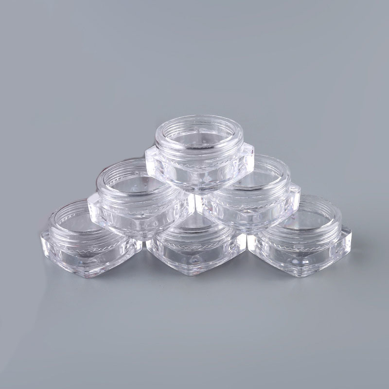 Square Empty 3ml 5ml Cream Plastic Jar (NJ06)