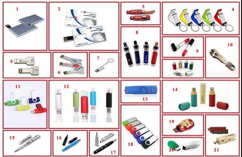 Promotional Custom Logo Plastic USB Flash Pen Drive for Free Sample