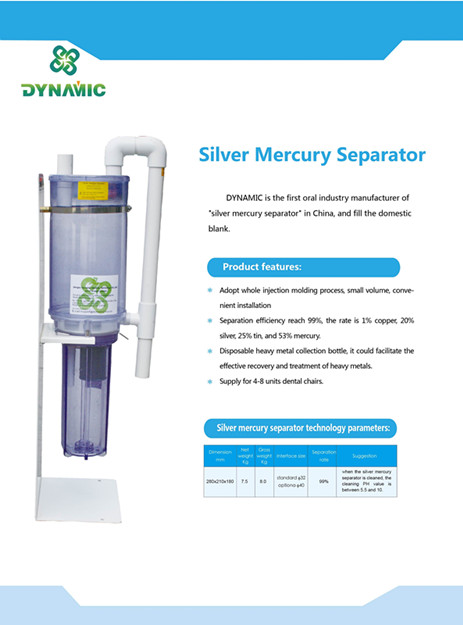 Silver Mercury Separator for Dental Use