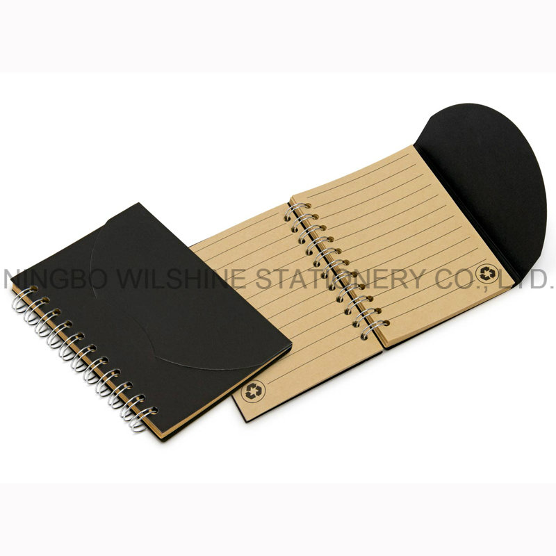 Custom Logo Printed Small Spiral Curve Notebook for Gift (SNB130)