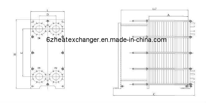 High Thermal Efficiency Steam Plate Heat Exchanger (equal M3/M6/M10/M15/M20)