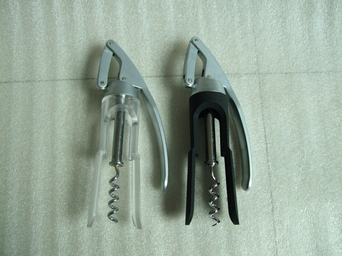 Fashion Zinc Alloy Food Grade PVC Corkscrew Easy Wine Opener