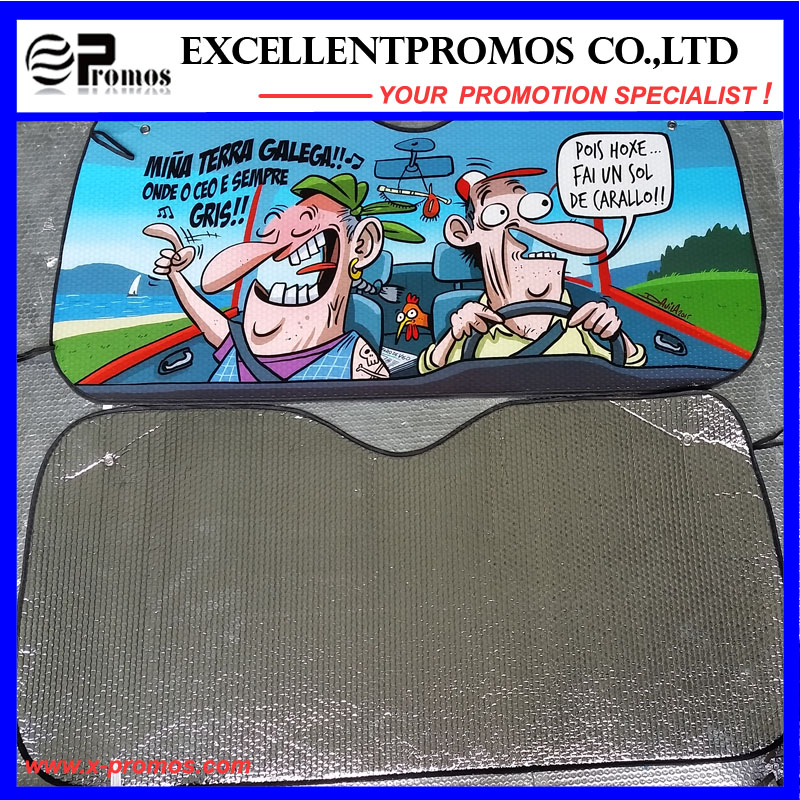 Promotional Polyester Car Sunshade for Front Window (EP-CS1014)