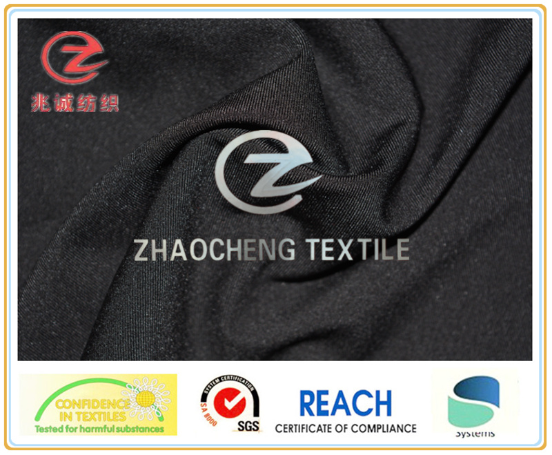 2/2 Twill Two Ways Stretch Poly Garment Fabric (ZCGF090)