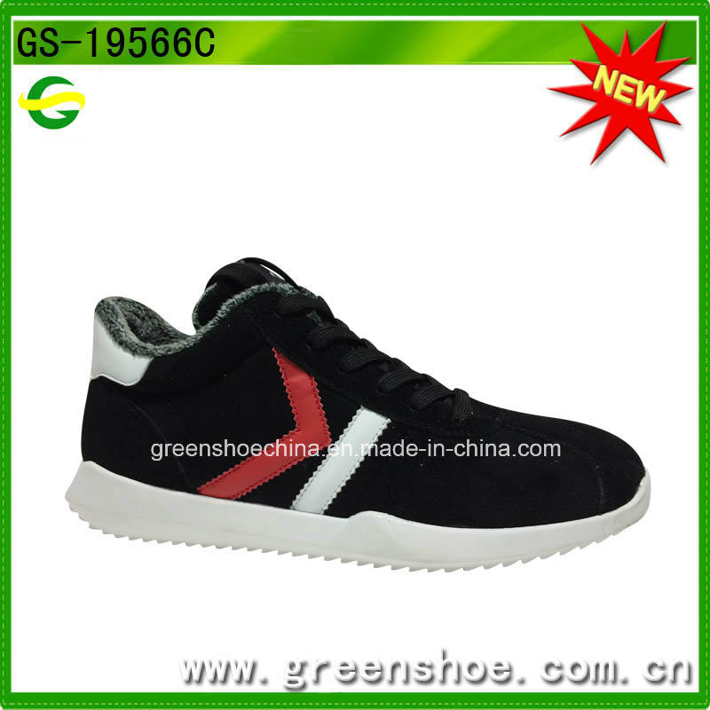 Cheap Customized Fashion Comfortable Fake Fur Men Winter Sports Shoes