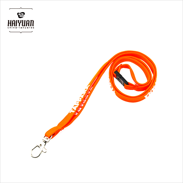 Porta Gafetes/Keycord/Tube Lanyard/Laniard with Metal Lobster Claw Clip