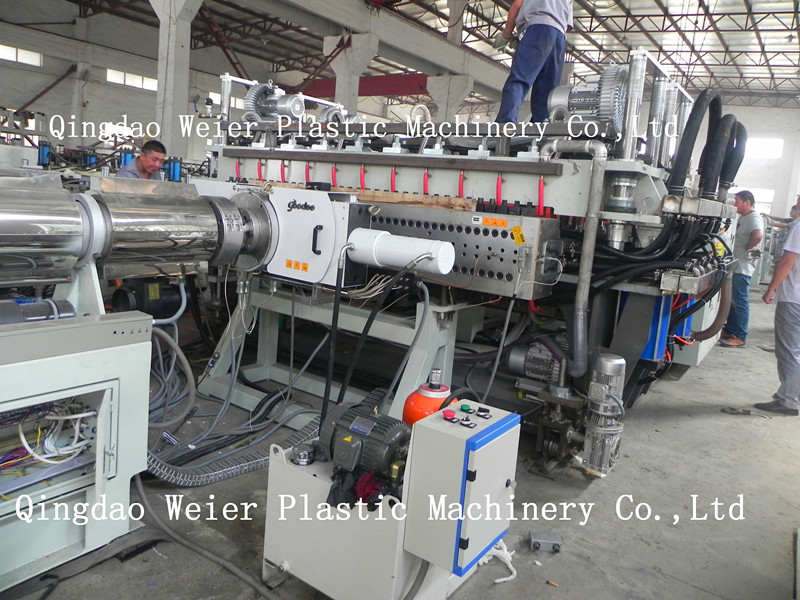 Width 1200mm PP Plastic Hollow Board Extrusion Line