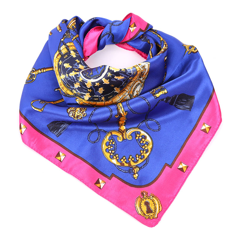 2016 Fashion Women Large Square Silk Scarf 60 by 60