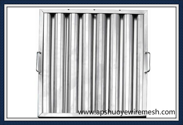 Kitchen Range Hood Stainless Steel Baffle Grease Filter