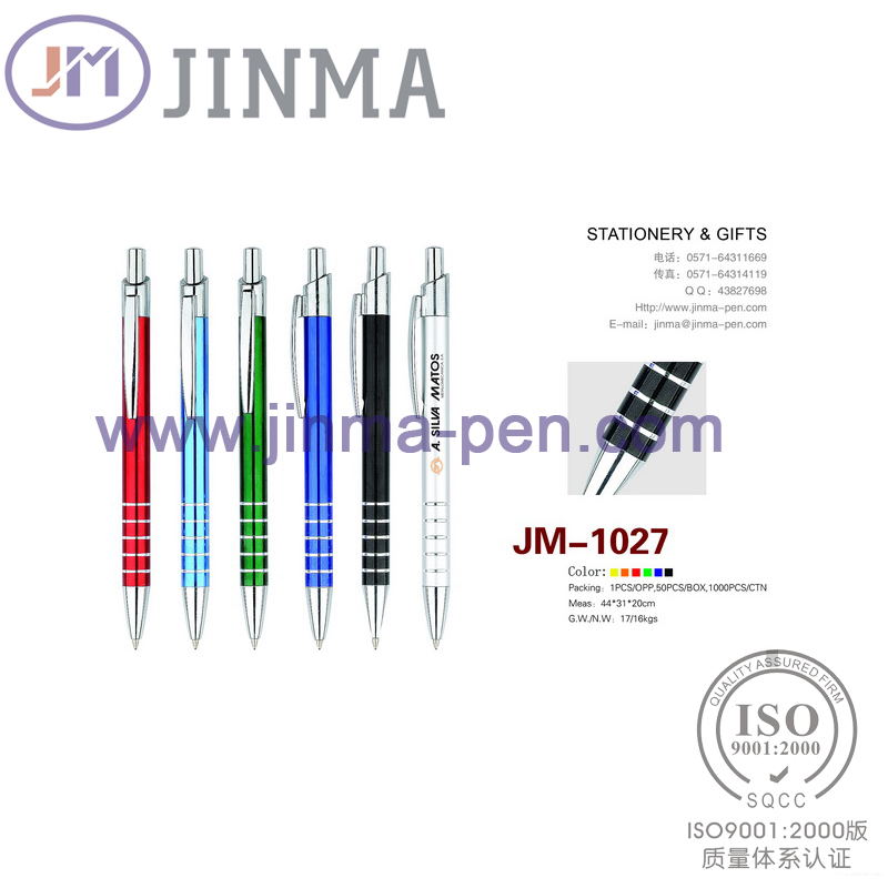 The Hot Promotion Gift Plastic Ball Pen Jm-1027