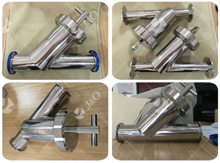 Stainless Steel Sanitary Thread Angle Strainer